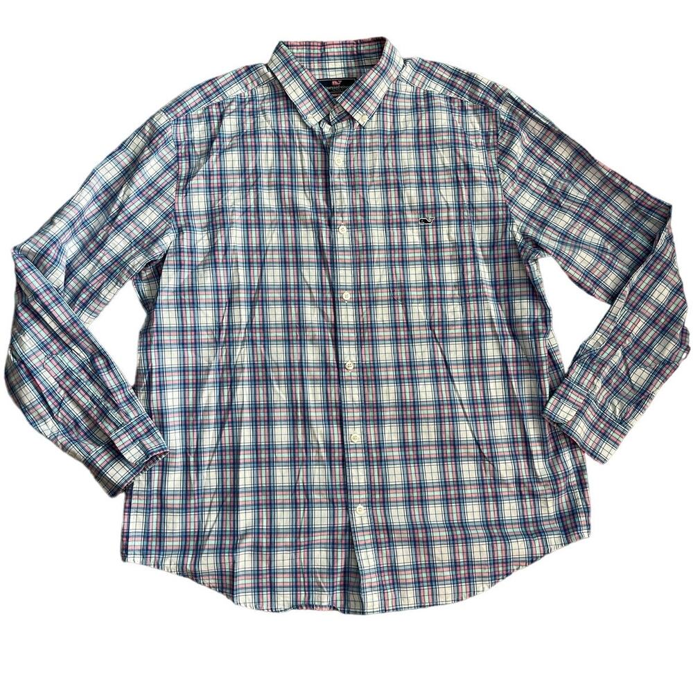 Vineyard‎ Vines 100% Cotton Classic Fit Tucker Button Down Shirt Size XL
